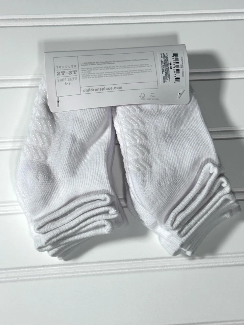 The Children's Place White Toddler Ankle Socks 6-Pack